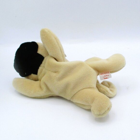 Ty Beanie Baby Pugsly The Pug Dog Plush 1996 Vintage Collectible Stuffed Animal - Picture 3 of 4